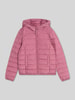 Tom Tailor Denim Regular Fit Steppjacke mit Kapuzenkragen Pink