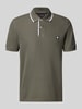 Christian Berg Men Regular Fit Poloshirt aus reiner Baumwolle Metallic Gruen