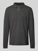 MCNEAL Regular Fit Poloshirt mit Label-Stitching Dunkelgrau