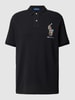 Polo Ralph Lauren Classic Fit Poloshirt mit Label-Stitching Black