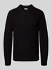 Jack & Jones Strickpullover mit Rundhalsausschnitt Modell 'LIAM' Black