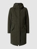 khujo Parka met wattering, model 'Charly' Olijfgroen