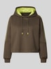 Marc Cain Hoodie mit Tunnelzug Khaki