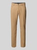 Christian Berg Men Spodnie materiałowe o kroju slim fit z dodatkiem bawełny ekologicznej i 5 kieszeniami Beżowy