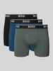 BOSS Bokserki o kroju regular fit z mieszanki bawełny w zestawie 3 szt. Średnioszary