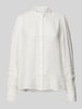 Fransa Overhemdblouse met blinde knoopsluiting, model 'Blondi' Offwhite