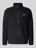COLUMBIA Fleecejack met borstzak en labelstitching, model 'Jasper' Zwart