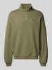 Lacoste Sweatshirt mit Label-Detail Oliv