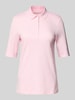 Christian Berg Woman Poloshirt met korte knoopsluiting Lichtroze