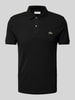 Lacoste Slim Fit Poloshirt mit Label-Patch Modell 'PIQUE' Black