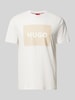 HUGO T-Shirt mit Label-Print Modell 'DULIVE' Weiss