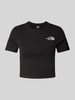 The North Face Cropped T-Shirt mit Label-Stitching Black