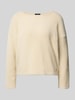 s.Oliver BLACK LABEL Regular fit pullover met viscose, Beige