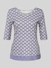 Marc Cain T-shirt met 1/2-mouwen Lavendel