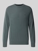 Marc O'Polo Regular Fit Pullover aus Baumwoll-Mix mir Schurwoll-Anteil Schilf