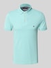 Tommy Hilfiger Slim Fit Poloshirt aus Baumwoll-Elasthan-Mix Helltuerkis