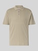 Lindbergh Poloshirt mit kurzer Knopfleiste Khaki