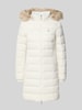 Tommy Jeans Płaszcz pikowany o kroju slim fit z wypełnieniem puchem i pierzem Złamany biały