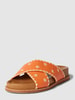 INUOVO Sandalen mit gekreuzten Riemen Orange