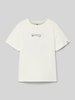 Garcia T-Shirt mit Label-Print Offwhite