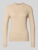 Christian Berg Woman Strickpullover aus Viskose-Mix mit Rundhalsausschnitt Sand Melange