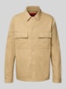 HUGO Hemdjacke mit Knopfleiste Modell 'Epoldo' Beige
