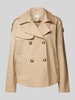 Amber & June Trenchcoat mit Leistentaschen Beige