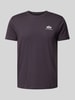 Alpha Industries T-Shirt mit Label-Print Dunkelgrau