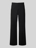 JACK & JONES wide fit broek van puur katoen model 'Bill' Zwart