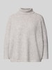 Someday Oversized pullover in gebreide look, model 'Tiola' Middengrijs gemêleerd