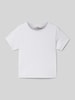 Garcia T-Shirt mit Label-Stitching Flieder