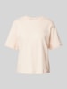 JAKE*S STUDIO WOMAN T-Shirt mit geripptem Rundhalsausschnitt Apricot