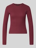 VERO MODA Slim Fit Langarmshirt aus Baumwoll-Mix Modell 'CHLOE' Mauve