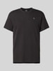 G-Star Raw T-shirt met labelstitching, model 'Nifous' Zwart