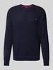 Christian Berg Men Strickpullover mit Logo-Stitching Marine