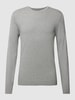 MCNEAL Strickpullover mit Rundhalsausschnitt Mittelgrau meliert