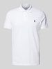 Polo Ralph Lauren Tailored fit poloshirt met logostitching Wit