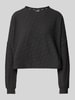 PUMA PERFORMANCE Cropped Sweatshirt mit Strukturmuster Black