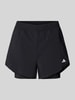 ADIDAS SPORTSWEAR Loose Fit Shorts im Double-Layer-Look Black