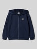 s.Oliver RED LABEL Regular Fit Sweatjacke aus Baumwoll-Mix Marine