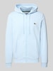 Lacoste Bluza rozpinana o kroju regular fit z mieszanki bawełny Jasnoniebieski