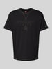 Tommy Jeans Regular Fit T-Shirt aus reiner Baumwolle mit Label Stitching Black