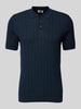 Drykorn Slim fit poloshirt met knoopsluiting, model 'TRITON' Donkerblauw