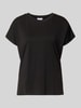 Jake*s Collection T-Shirt aus Modal-Mix mit Rundhalsausschnitt Black