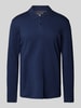 Christian Berg Men Regular fit poloshirt met lange mouwen Donkerblauw