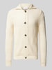 Lindbergh Cardigan mit Lochmuster Modell 'Crochet' Offwhite