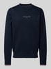 Tommy Hilfiger Sweatshirt mit Label-Print Marine