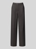 JJXX Wide fit stoffen broek met viscose, model 'Ellis' Lichtgrijs