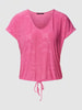 Vero Moda T-Shirt mit Lochstickerei Modell 'CAMIL CAP' Pink