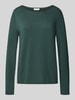 s.Oliver RED LABEL Regular Fit Strickpullover aus Baumwoll-Viskose-Mix Dunkelgruen